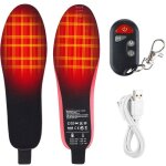 ?41 - 45?semelles chauffantes usb avec 3 niveaux de r�glage de la temp�rature - semelles thermiques rechargeab ...
