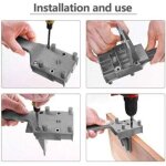 41 pcs gabarits de per�age cheville gabarit de percage tourillon kit avec centreur tourillon 6 / 8 / ...