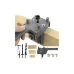 41 pcs gabarits de perage cheville gabarit de percage tourillon kit gabarait de goujon menuiserie  ...
