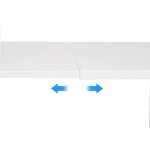 42 x 21 x36, 5 cm blanc �tag�re de cuisine, �tag�re � �pices, empilable, extensible, en m�tal, bois d?ing�nier ...