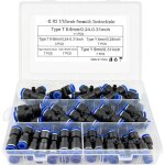 42 x raccord pneumatique t / y / i type droit raccord rapide air comprim� 6 mm / 8 mm connecteur de compresseu ...