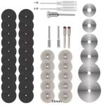 43 mini - lames diamantes pour scie circulaire dremel, disques de coupe pour rsine hss, pour couper ...