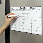 43x33cm calendrier magn�tique mensuel et hebdomadaire pour r�frig�rateur, planificateur magn�tique, planificat ...