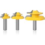 45 degr�s verrouiller mitre routeur bit [ tige de 1 / 2 inch ]fraise � bois pour outils de menuiserie ...