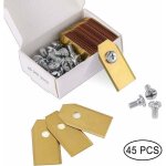 45 x lames de couteau en titane pour toutes les tondeuses robotiques husqvarn / automower / yardforce ...