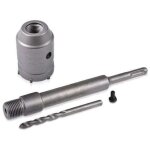 45mm sds scie trpan + 200mm bielle + foret hlicodal + vis de positionnement, pour murs en bton arm ...