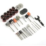 46pcs broyeur electrique air accessoire de meulage coupe kit de polissage papier verre papier abrasif ...