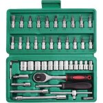 46pcs coffret de douilles et embouts, flexible jeux de douilles, ensembles de clés à cliquet, outil de ... 46pcs coffret de douilles et embouts, flexible jeux de douilles, ensembles de clés à cliquet, outil de ...