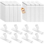 48 paires languette accroche tableau sans percer, attache cadre adhsif, 9cm languette adhesif mural, ...