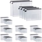 48 x porte - documents, din a4 & a5, fermeture éclair, accroche, pochette de voyage, pvc, transparent ... 48 x porte - documents, din a4 & a5, fermeture éclair, accroche, pochette de voyage, pvc, transparent ...