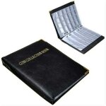 480 pochettes album de collection pieces de monnaie, album de pi�ces en cuir, classeur monnaie de paris, ...