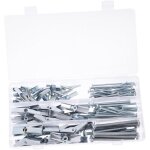48pcs combo box, parapluie type fer avion orchid�e clip expansion vis fer avion