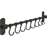 49x2. 5 x9cm noir porte ustensiles cuisine adhsif noir - accroche ustensiles de cuisine - barre cuisine ...