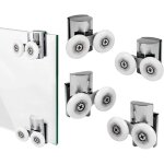 4er - set double - duschtürrollen mit 23 - mm - rollen for schiebeduschtüren 4er - set double - duschtürrollen mit 23 - mm - rollen for schiebeduschtüren