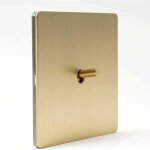 4g, 2v, interrupteur d'�clairage mural r�tro style industriel dor� mat - laiton