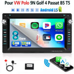 4g 8 c?urs autoradio android 15 7 pouces 6go + 128go pour vw polo 9n / golf 4 / passat b5 - apple carplay, ...