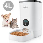 Balimo - 4l distributeur de croquettes pour chats et chiens distributeur automatique avec cran lcd, ...