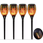 4pack solaire flamme lumi�res 96led ext�rieur �tanche scintillement danse torches lampe pour jardin d�coration ...