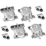 4paires de roulette porte coulissante placard, roues de garde - robe coulissantes roulette placard coulissant ...