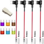 4pcs 12v - 24v 20a petite add - a - circuit porte - fusible voiture, adaptateur lame porte - fusible ...