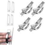 4pcs 180 �rotative � poign�e de porte encastr�e poign�e dissimul�e tatami poign�es cach�es en alliage ...