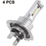 4pcs 1860 h7 80w haute puissance led antibrouillard lampe phare de voiture ampoule 6000k lumiere blanche ...