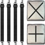 4pcs (30cm � 120cm) tendeur drap housse lit drap r�glable, tendeurs de maintien, convient � tous lits ...