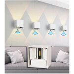 4pcs applique murale led avec d�tecteur de mouvement, 12 w blanc chaud applique murale, applique murale ...