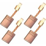 [jamais utilis�] 4pcs balais de charbon en cuivre brosse � charbon outil charbons pour perceuses pour ...