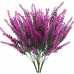 4pcs bouquet fleurs artificielles violettes deco 5 branches fleurs de lavande artificielles arbustes ...