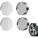 4pcs cache moyeu, cache moyeu centre de jante capuchons, enjoliveur de voiture, bouchon de jante, plastique ...