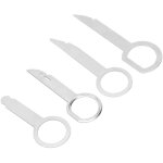 4pcs car radio removal key tool set universel en acier inoxydable lecteur cd release keys outils remplacement ...