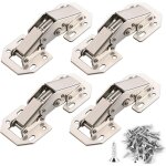 4pcs charni�re porte placard 90 degr�s avec vis amortisseur piston compression support relevable accessoire ...