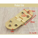 4pcs charni�res de table pliantes, plat porte cabinet pliable charni�res, zinc m�tal round edge machine ...