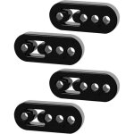 4pcs cintre support d'�chappement de voiture 4 trous, silent bloc echappement en caoutchouc pour la plupart ...