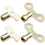 4pcs cl de robinet cl de vanne de radiateur 6mm 7mm cls d'ouverture carres bouton d'eau interrupteur ...