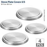 4pcs couvercle de cuisini�re caches de protection pour plaques de cuisson couvercles de po�les cache ...