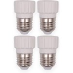 4pcs e27 vers gu10 convertisseur de douille adaptateur de douille de base de lampe pour ampoules led ...