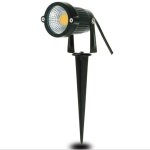4pcs clairage extrieur  piquer cob 5w 220v ip65 tanche led spot orientable projecteur lampe de jardin ...