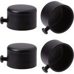 4pcs embouts de tringle � rideau embouts de rideau en m�tal noir embouts avec vis embouts de tringle ...