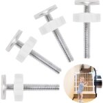 4pcs fixation par pression pour la barri�res d?escaliers et de portes barri�re de b�b� m10 fixation de ...