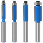4pcs fraise copier 8 mm outils de fraisage de menuiserie bricolage de coupe avec roulement sup�rieur, ...