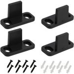 4pcs guides de porte coulissante, guide de sol pour porte de grange, rail de porte coulissante, guide ...