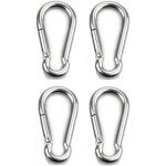 4pcs mousqueton de fixation pour charges lourdes, sports, chiens de serrure, hamac balan�oire, en acier ...