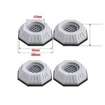 A 4pcs amliorer patins anti vibration, tapis machine  laver anti vibration, tampons a pied machine ...
