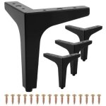 4pcs pieds de meuble en m�tal de 10cm, pieds de canap� triangulaires, pieds pour table armoir chaise ...