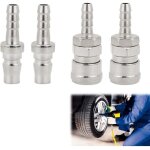 4pcs raccord rapide air comprim�, pneumatique d'air kit compresseur, embout pneumatique embout, 8mm raccord ...