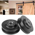 4pcs roulettes coulissantes roues de porte grange placard armoire quincaillerie cabinet fentre poulie ...