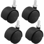 4pcs roulette pivotante meuble 40mm sans frein avec tige filet�e m8 x 15mm hauteur 65mm charge max 30kg ...