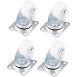 4pcs roulettes pivotantes universelles, roues pivotantes 25 mm, roulette lourde roues silencieuses pour ...